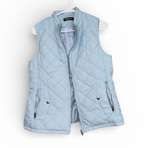 Allegra K Sky Blue Quilted Vest